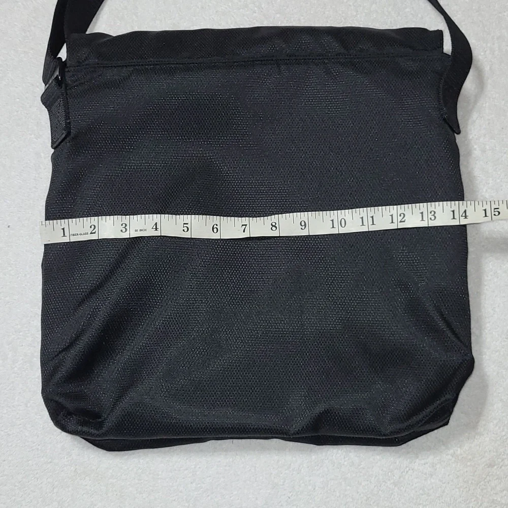 TUMI Alpha Flap Body Bag Black In Canvas Material